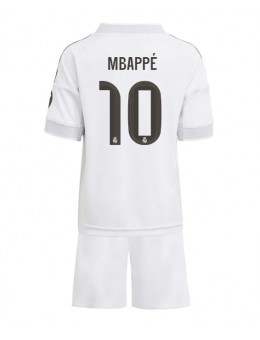 Real Madrid Kylian Mbappe #10 Replika Hemmakläder Barn 2025-26 Kortärmad (+ byxor)